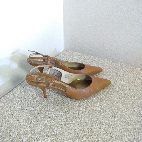 Coach Alice Brown Leather Sandals - Picture 1 of 6